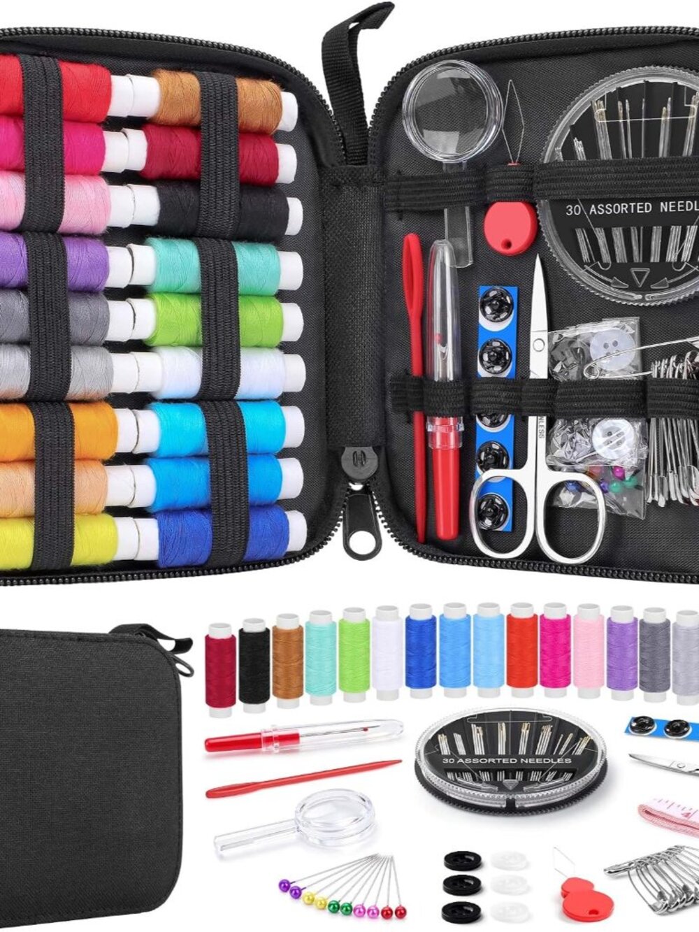 Sewing Kit for Adults, Portable Needle & Thread Repair Kit
